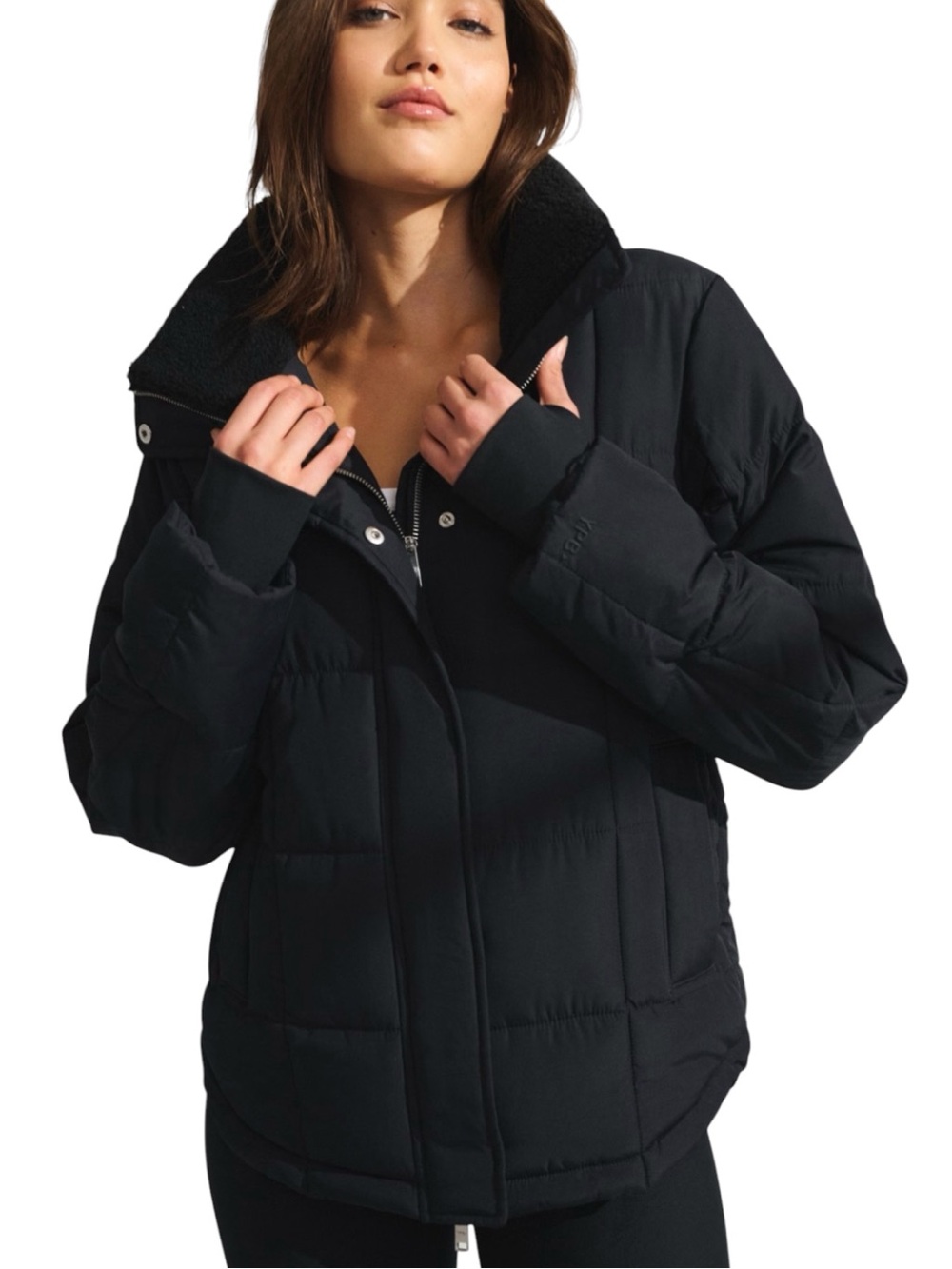 Abercrombie & Fitch Blue On the Go Puffer Coat Size Small